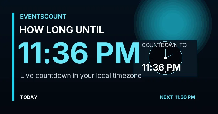 How Long Until 11:36 PM?