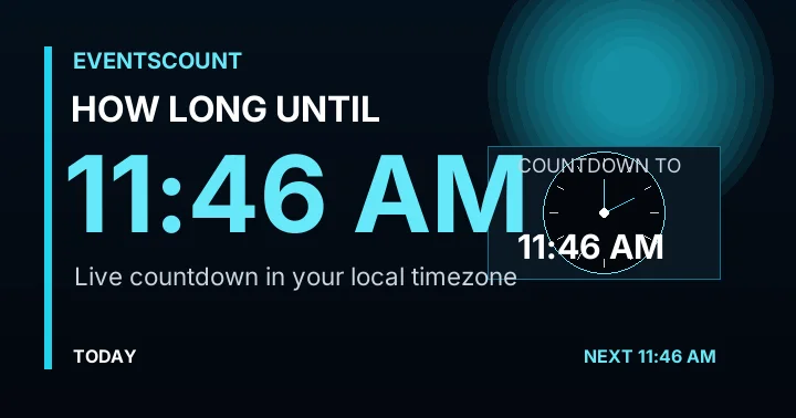 How Long Until 11:46 AM?