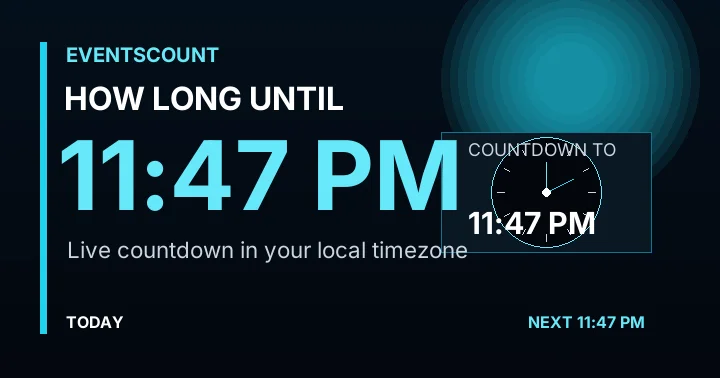 How Long Until 11:47 PM?