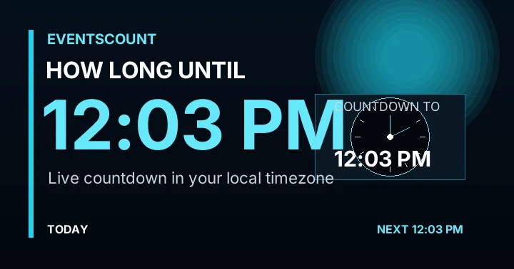 How Long Until 12:03 PM?