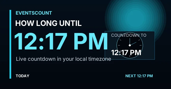 How Long Until 12:17 PM?