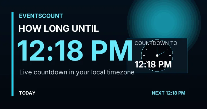 How Long Until 12:18 PM?