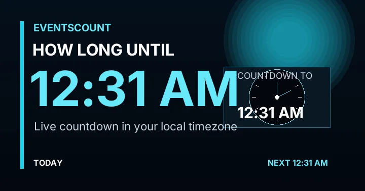 How Long Until 12:31 AM?