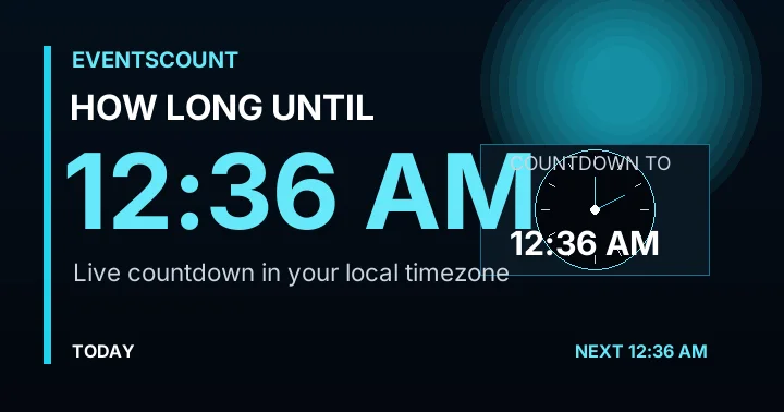 How Long Until 12:36 AM?