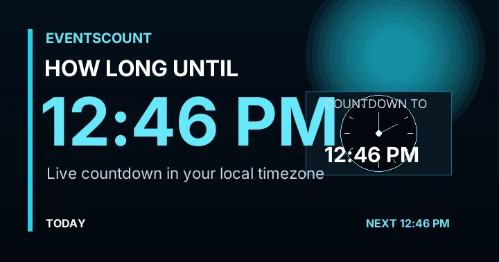 How Long Until 12:46 PM?