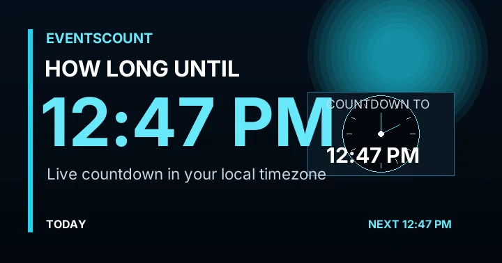 How Long Until 12:47 PM?
