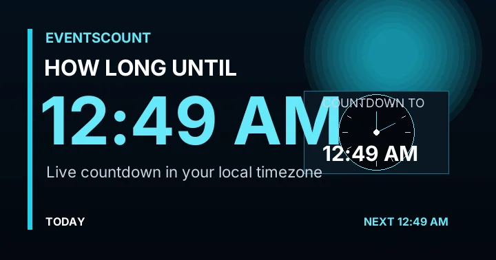 How Long Until 12:49 AM?
