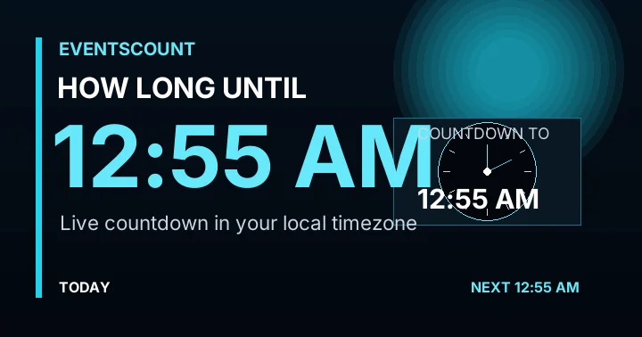 How Long Until 12:55 AM?