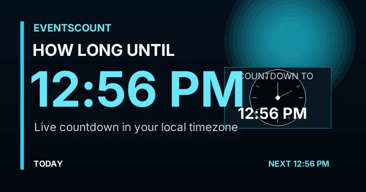 How Long Until 12:56 PM?