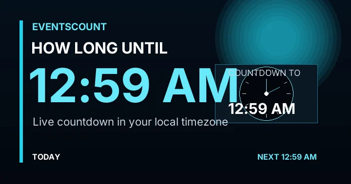 How Long Until 12:59 AM?