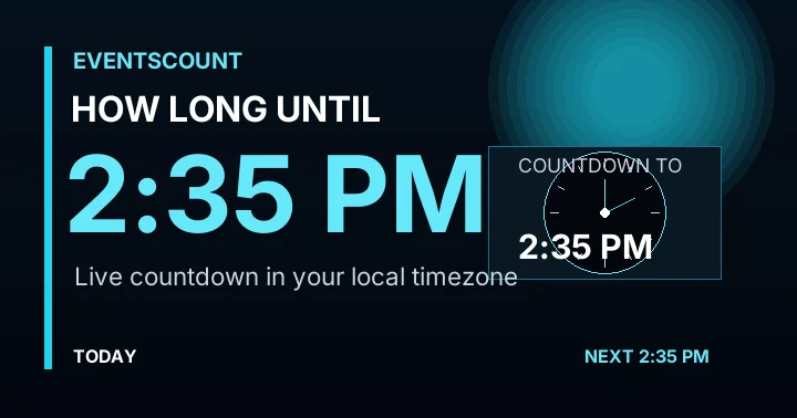 How Long Until 2:35 PM?
