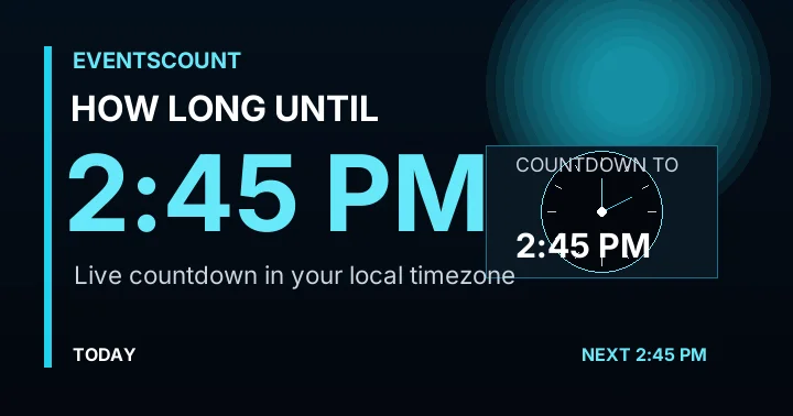 How Long Until 2:45 PM?