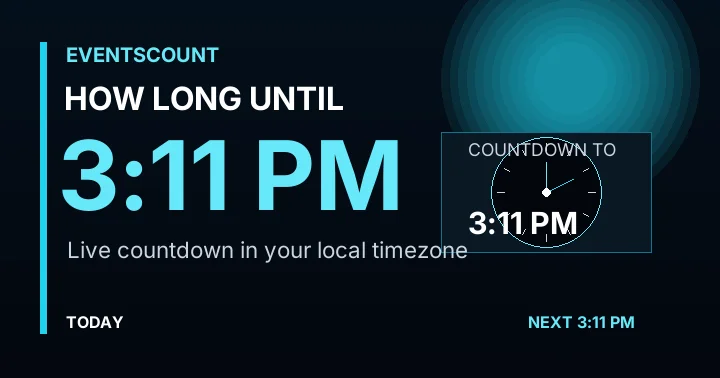 How Long Until 3:11 PM?