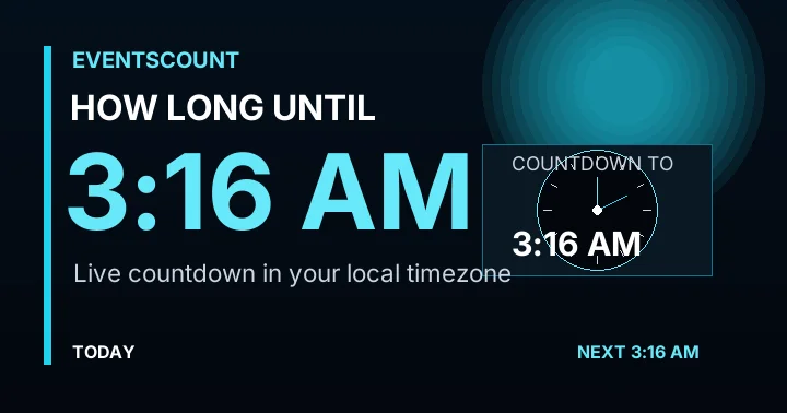 How Long Until 3:16 AM?