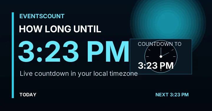 How Long Until 3:23 PM?