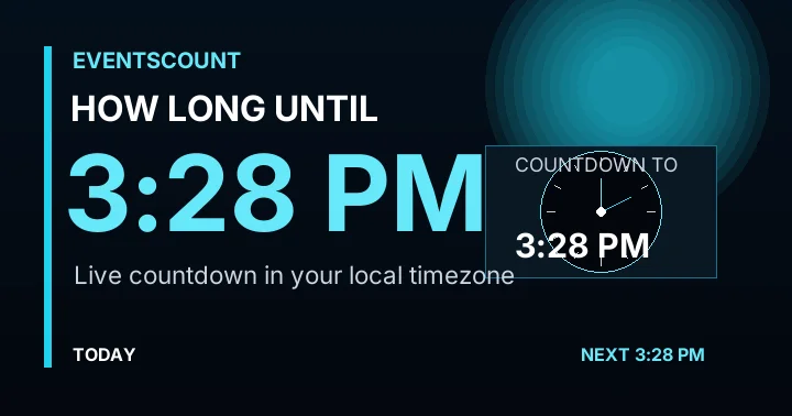 How Long Until 3:28 PM?