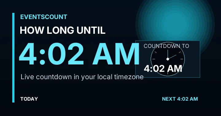 How Long Until 4:02 AM?