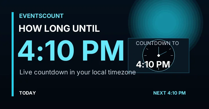 How Long Until 4:10 PM?