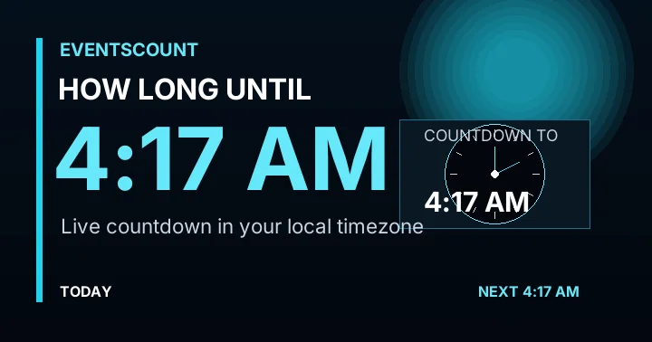 How Long Until 4:17 AM?