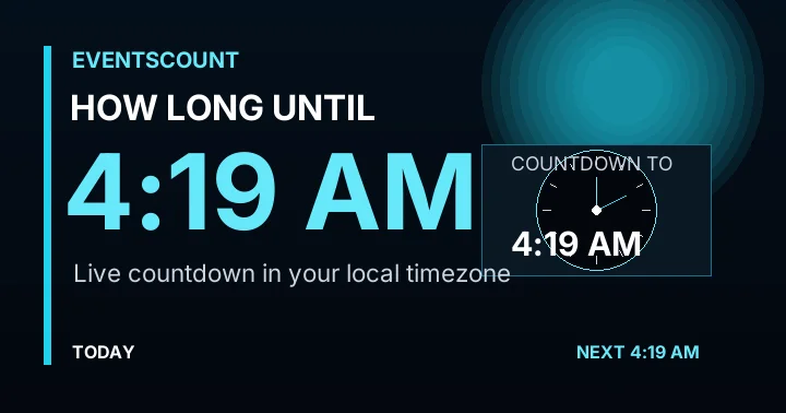How Long Until 4:19 AM?