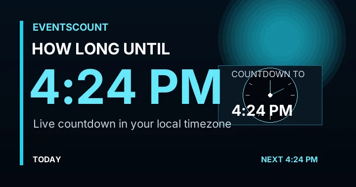 How Long Until 4:24 PM?