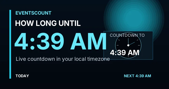 How Long Until 4:39 AM?