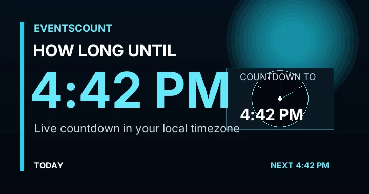 How Long Until 4:42 PM?