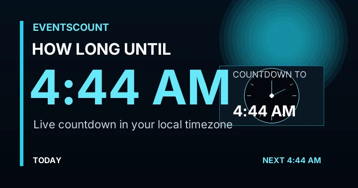 How Long Until 4:44 AM?
