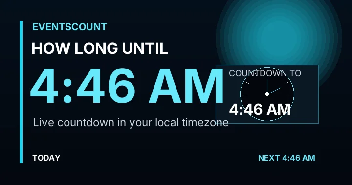 How Long Until 4:46 AM?