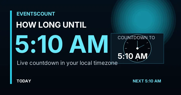 How Long Until 5:10 AM?