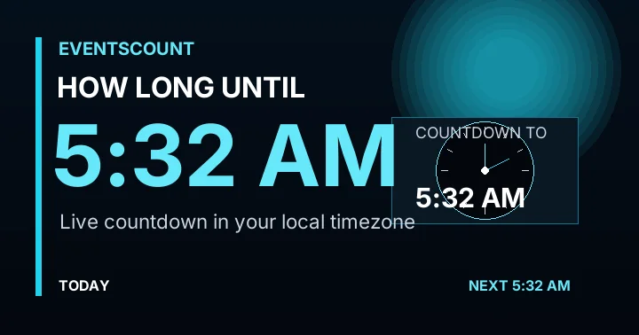 How Long Until 5:32 AM?