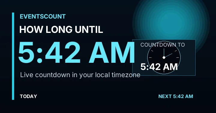 How Long Until 5:42 AM?