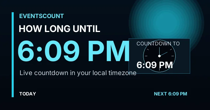 How Long Until 6:09 PM?