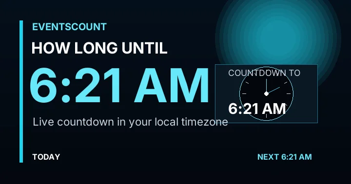 How Long Until 6:21 AM?