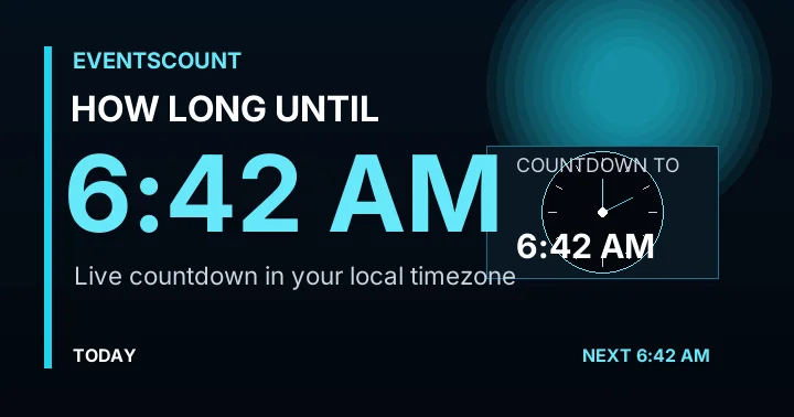 How Long Until 6:42 AM?