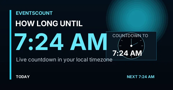 How Long Until 7:24 AM?