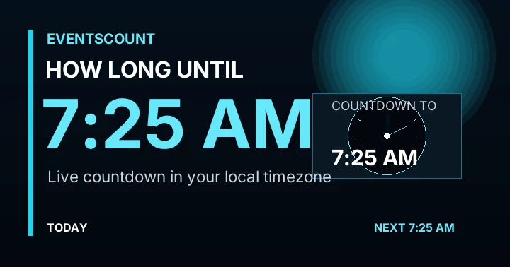 How Long Until 7:25 AM?