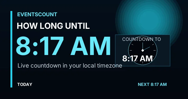 How Long Until 8:17 AM?