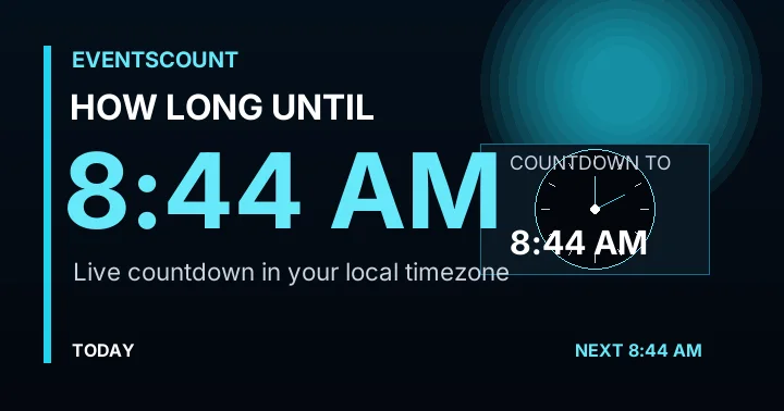 How Long Until 8:44 AM?