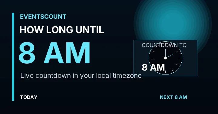 How Long Until 8 AM?