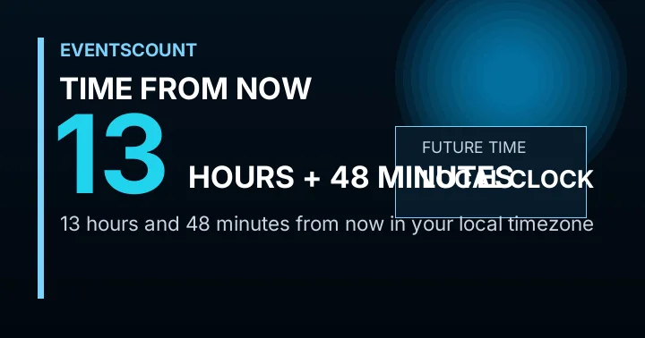 13 Hours 48 Minutes From Now