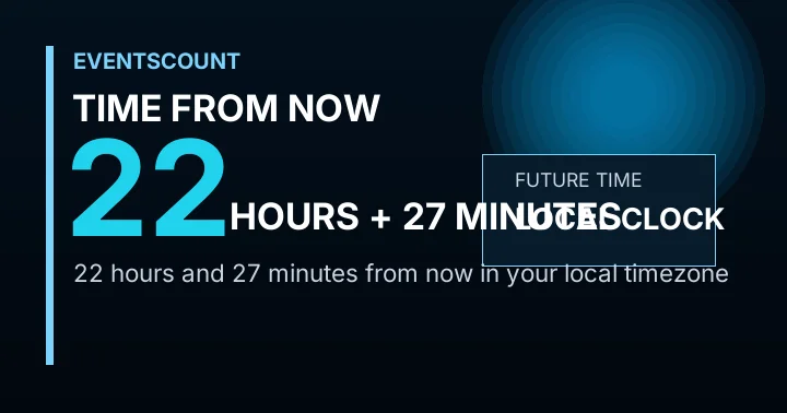 22 Hours 27 Minutes From Now