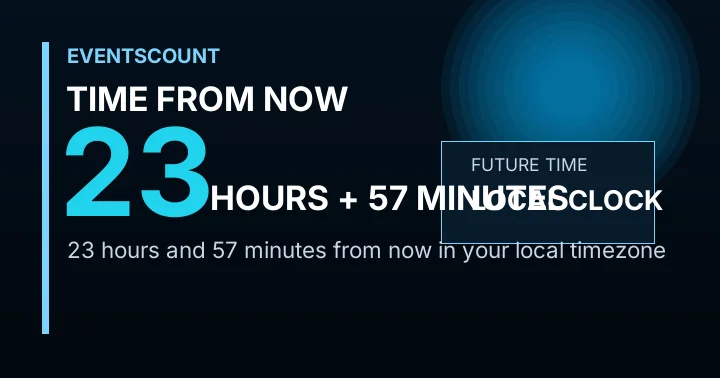 23 Hours 57 Minutes From Now