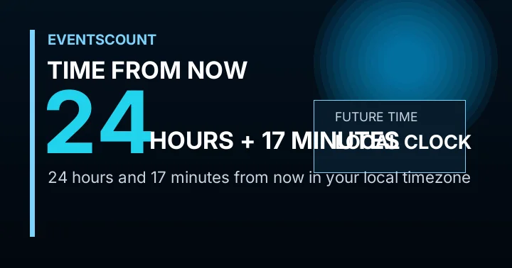 24 Hours 17 Minutes From Now