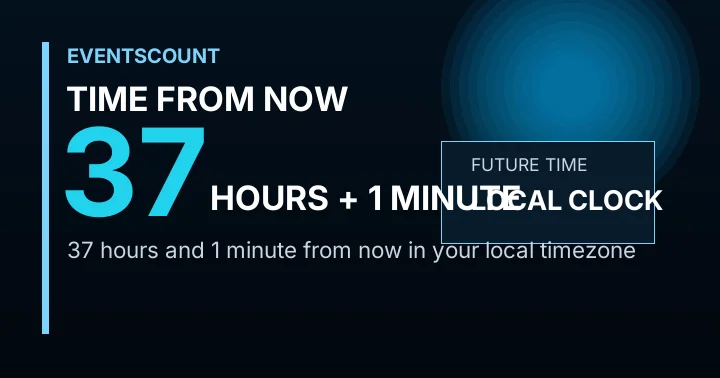 37 Hours 1 Minute From Now