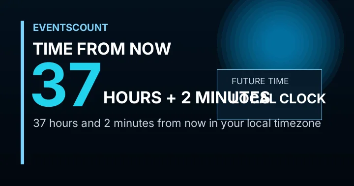 37 Hours 2 Minutes From Now