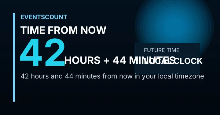 42 Hours 44 Minutes From Now