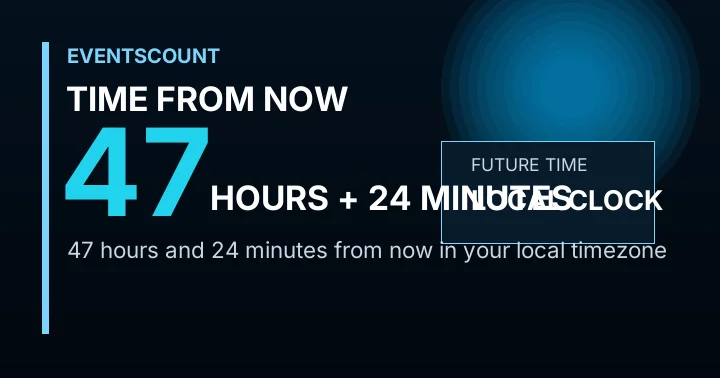 47 Hours 24 Minutes From Now