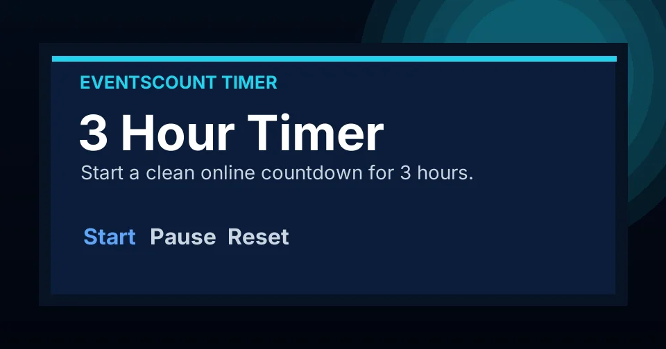 3 Hour Timer