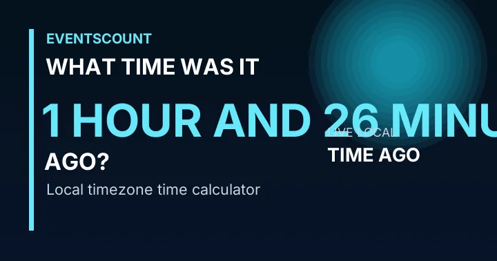 What Time Was It 1 Hour And 26 Minutes Ago?